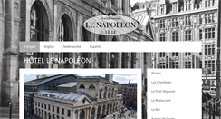 Desktop Screenshot of hotel-napoleon-lille.com