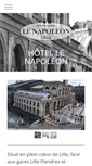 Mobile Screenshot of hotel-napoleon-lille.com