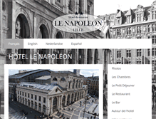 Tablet Screenshot of hotel-napoleon-lille.com